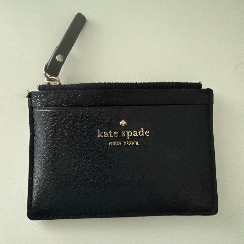 Kate Spade Black Leather Card Holder
